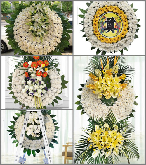 安徽淮南市寿县茶庵镇谢埠村花圈速递